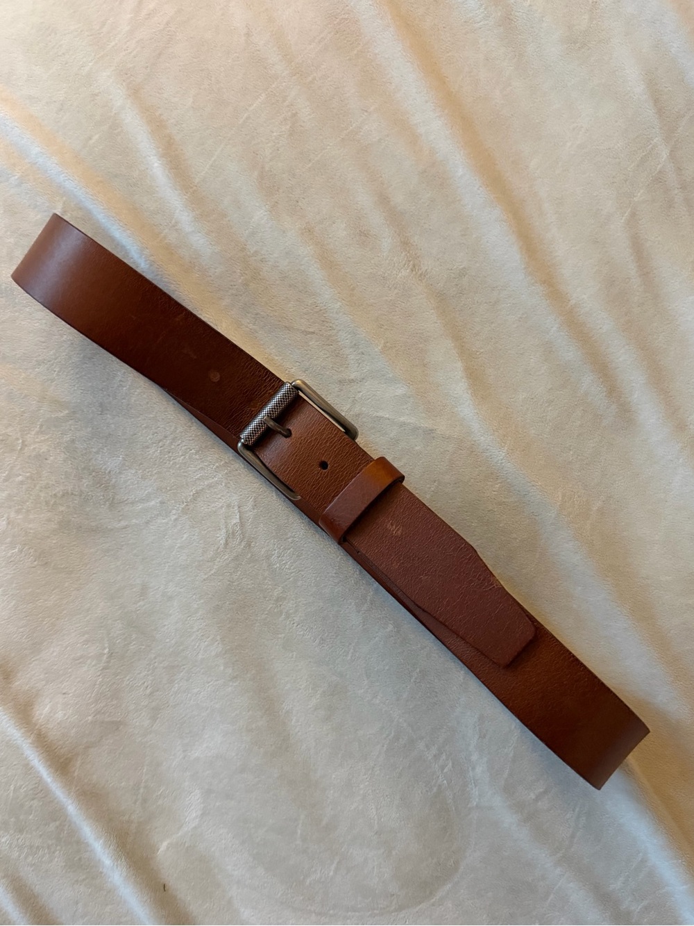 Men’s leather belt waist 34 brown leather made in USA 1901 tan nordstrom